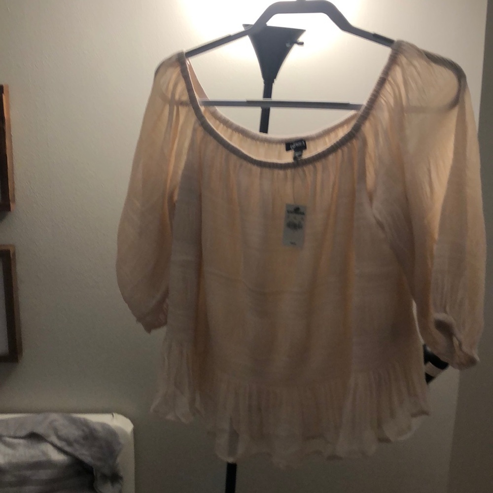 Cream blouse